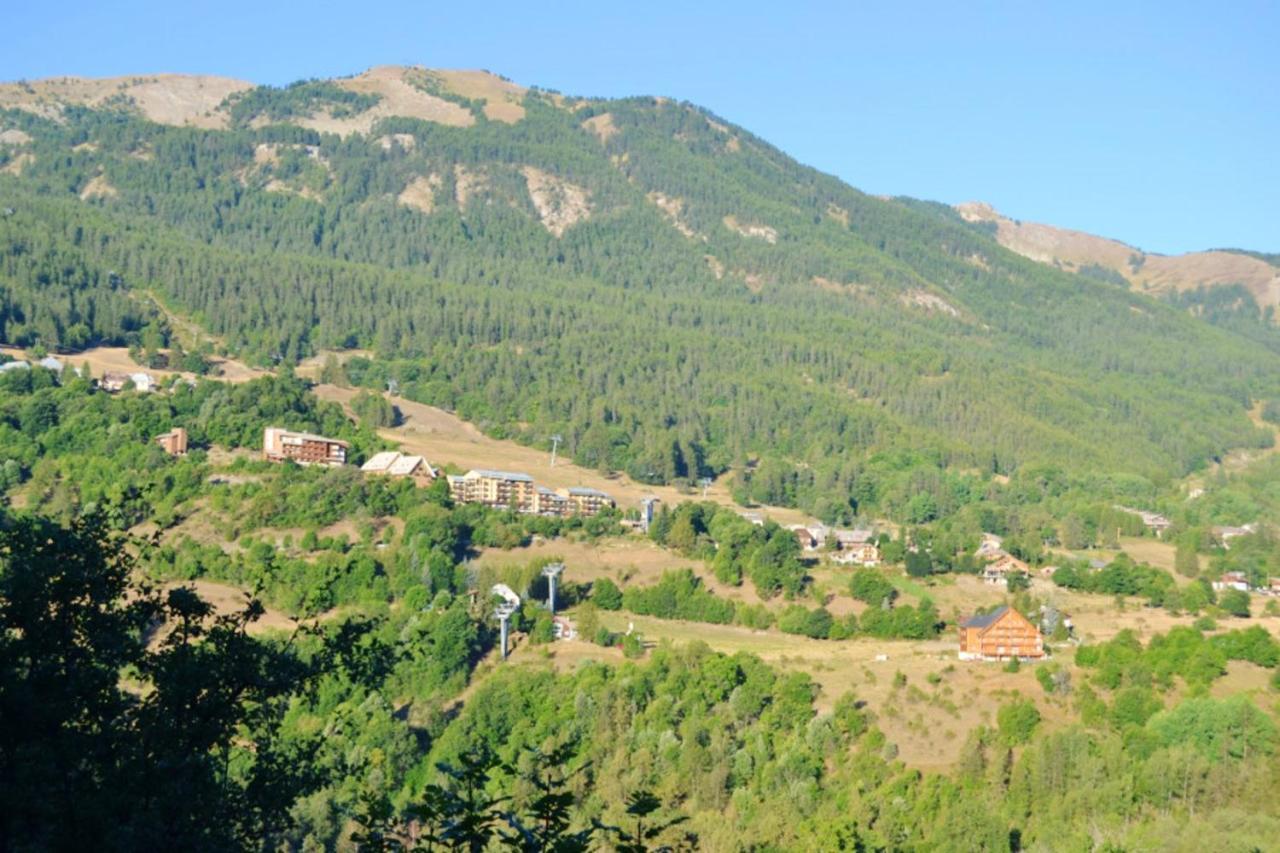 Studio Charmant Avec Vue Sur La Montagne A Allos 20 M² Balcon Exterior photo